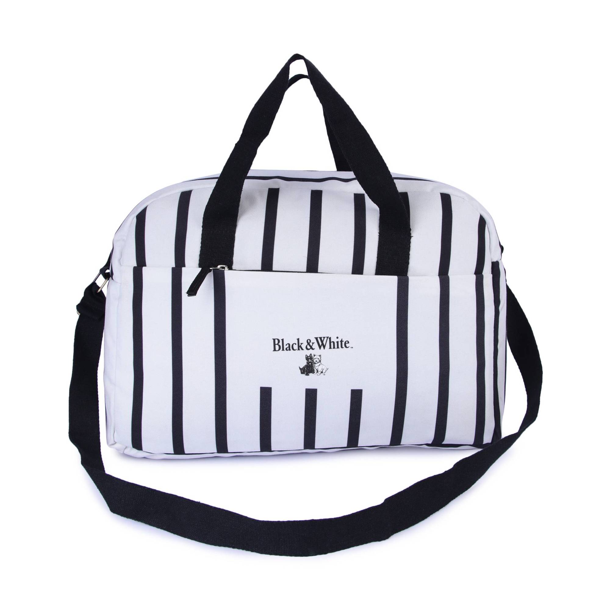 Black and White duffle bag